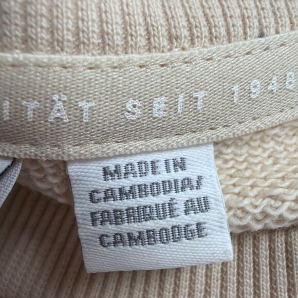 Puma Mens Beige Cotton Logo Crewneck Sweatshirt Casual Pullover Sz XXL - Picture 9 of 11